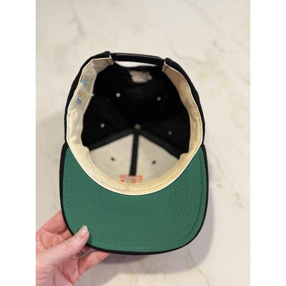 Vintage Starter San Francisco Giants Hat Cap Snapback Adjustable 100% Wool Black - Picture 4 of 7